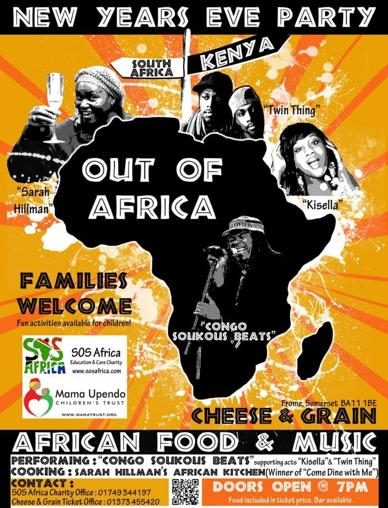 Out Of Africa New Years Eve Party | Cheese and Grain Frome