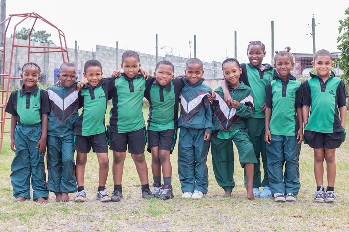 The first children sponsored by SOS Africa in Grabouw in 2014