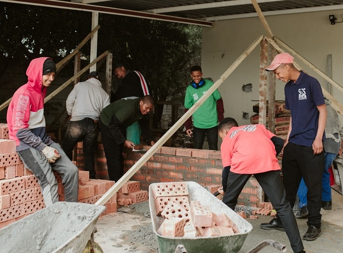 SOS Africa Children Lay First Bricks as Education Centre Build Begins