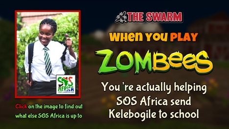 Bee The Swarm Online Gaming Funds SOS Africa Child's Education